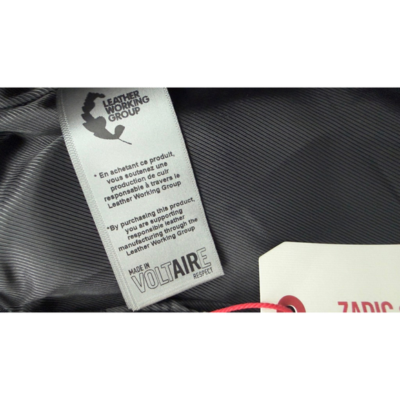 Women's Zadig & Voltaire Black Leather Asymmetrical Skirt Size 6 - Picture 6 of 9